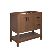 Ashlyn 36" Wood Bathroom Vanity Cabinet (Sink Basin Not Included) - Walnut