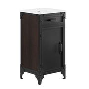 Steamforge Bathroom Vanity Basin Included - White black