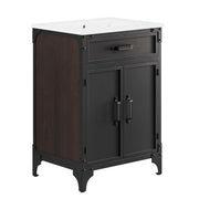 Steamforge Bathroom Vanity Basin Included - White Black
