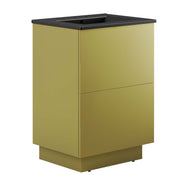 Quantum 24" Bathroom Vanity - Black Gold