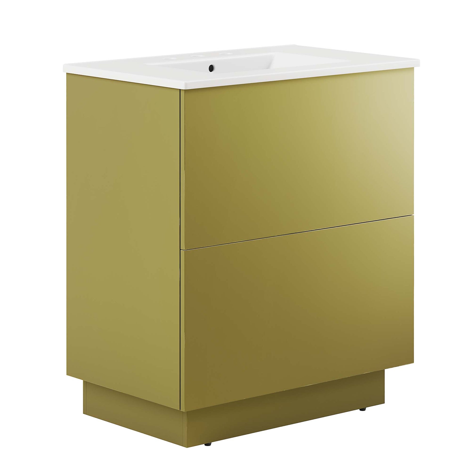 Quantum 30" Bathroom Vanity - White Gold