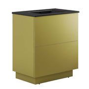 Quantum 30" Bathroom Vanity - Black Gold