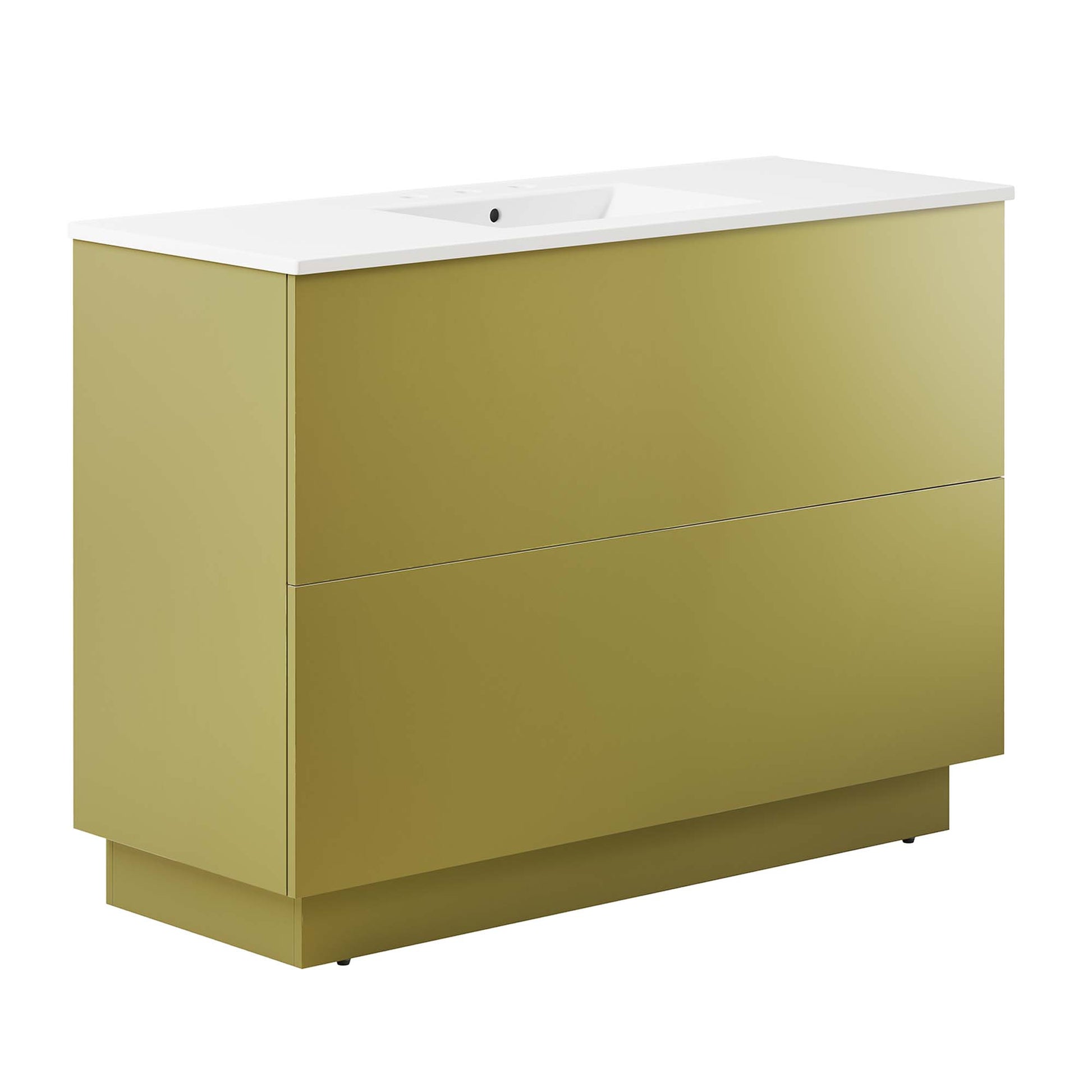 Quantum Bathroom Vanity Basin Included - White Gold