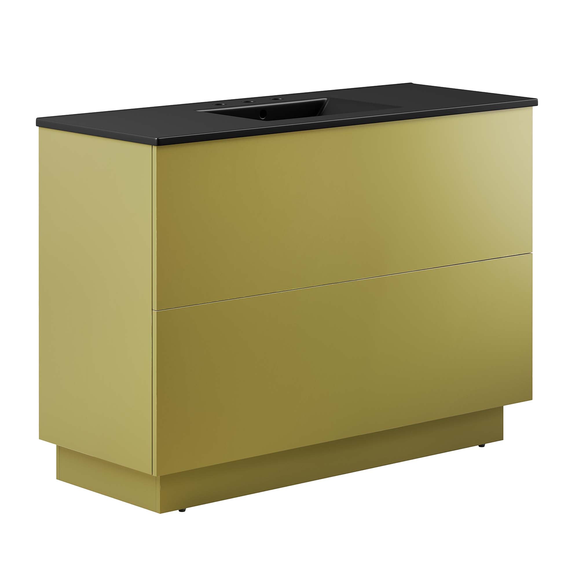 Quantum Bathroom Vanity Basin Included - Black Gold