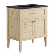 Elysian 30" Wood Bathroom Vanity - Black Burl