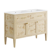 Elysian 48" Double Sink Bathroom Vanity - Burl