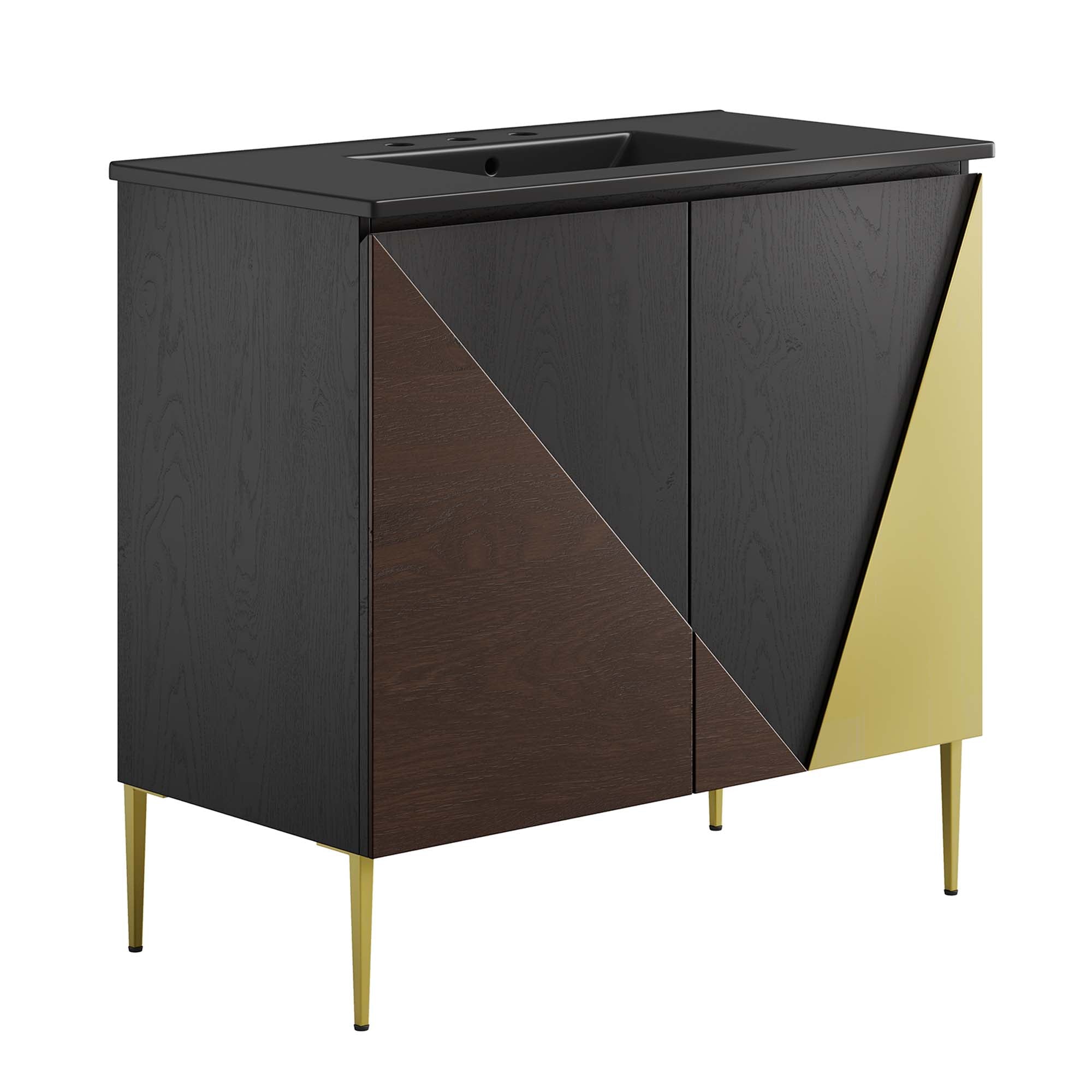 Alchemist 36" Bathroom Vanity - Black Black