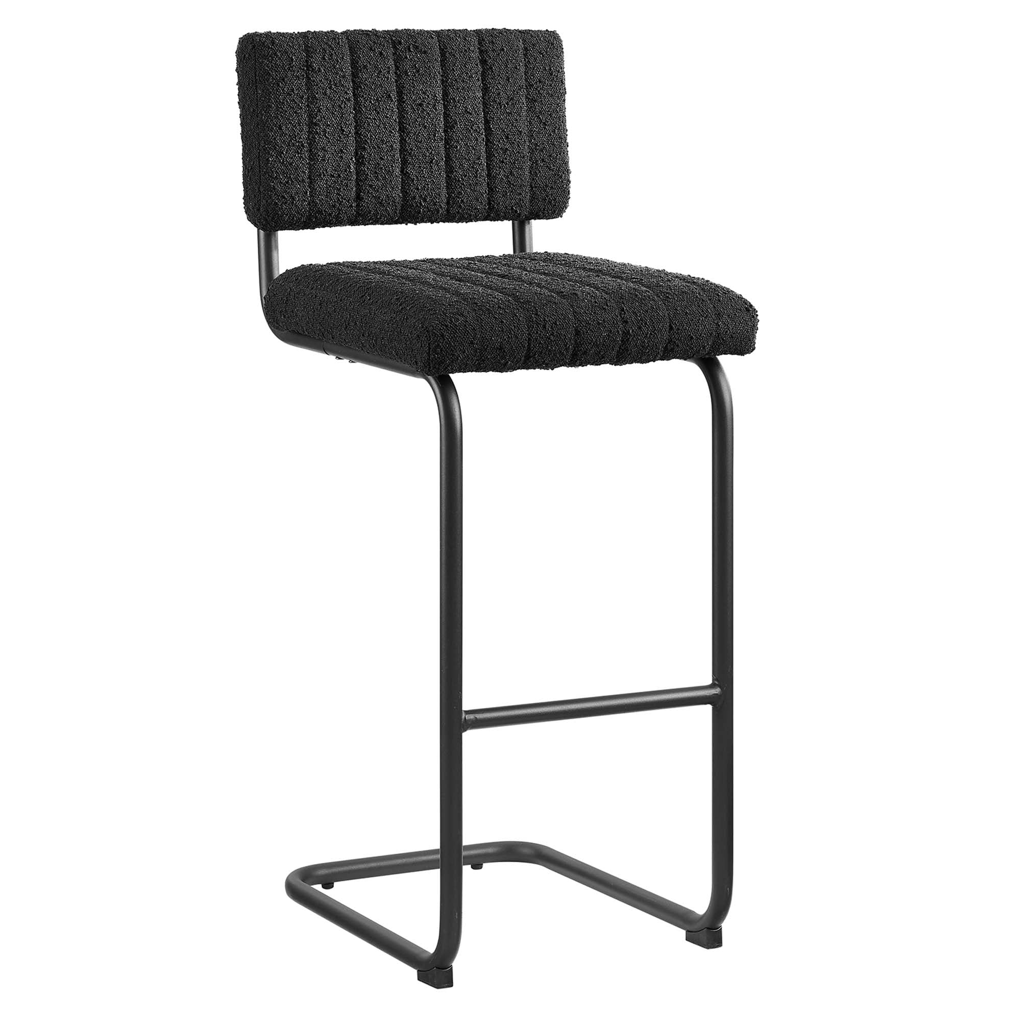 Parity Boucle Bar Stools - Set of 2 - Black Black