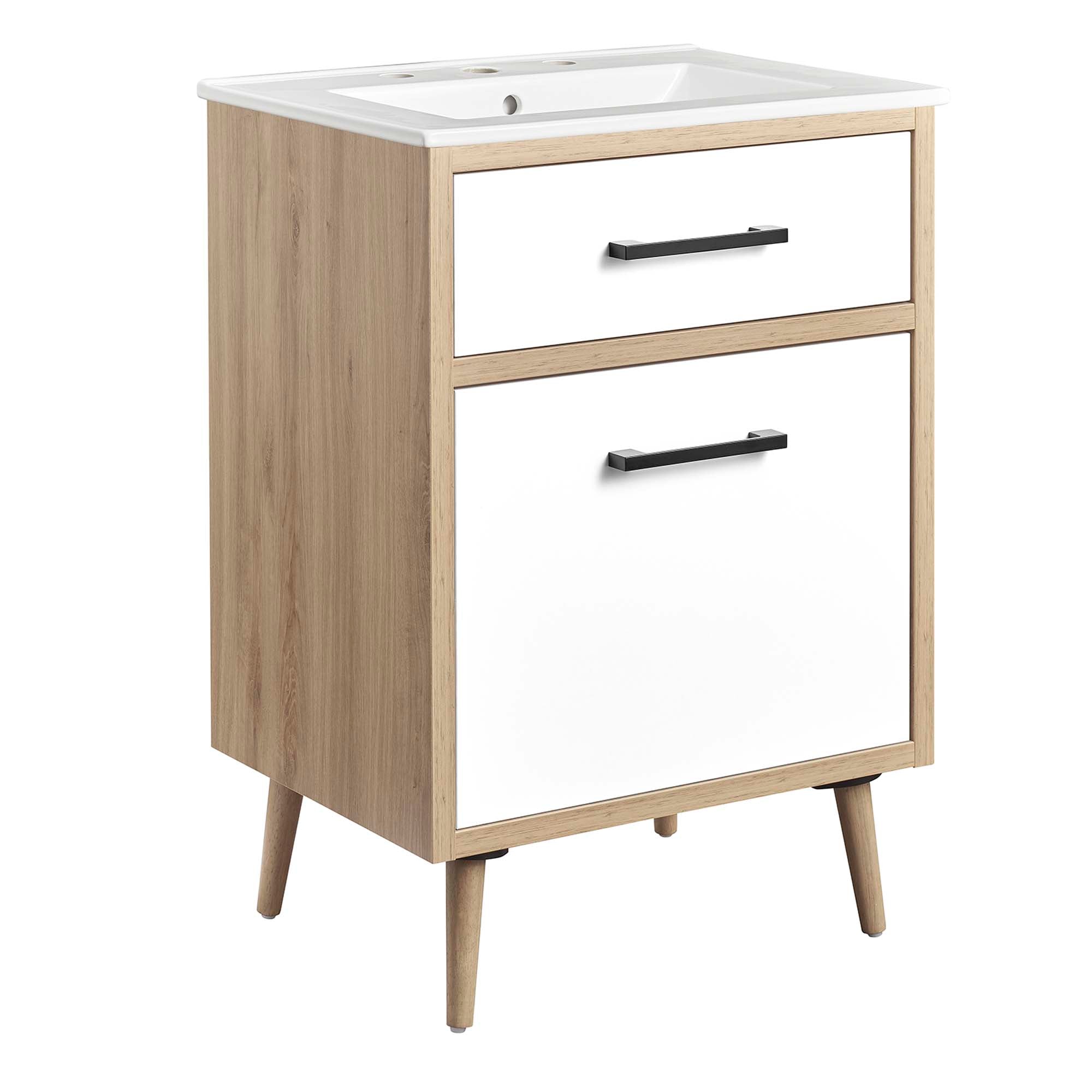 Maverick Bathroom Vanity Basin Included - White Oak