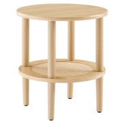 Torus Round Side Table - Oak