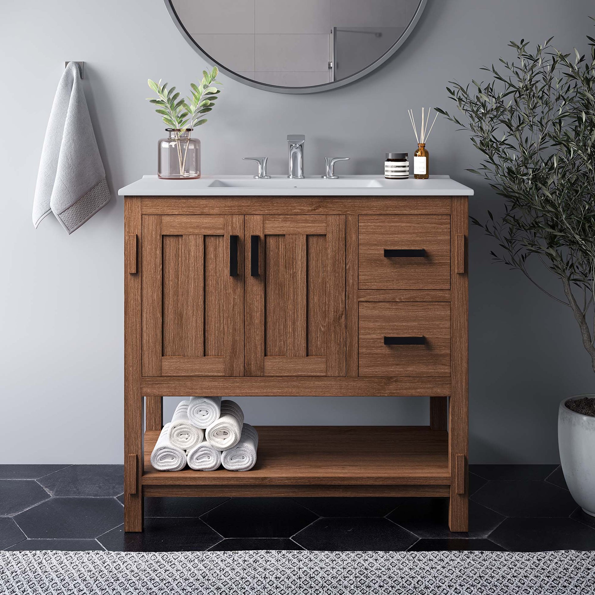 Ashlyn 36" Wood Bathroom Vanity
