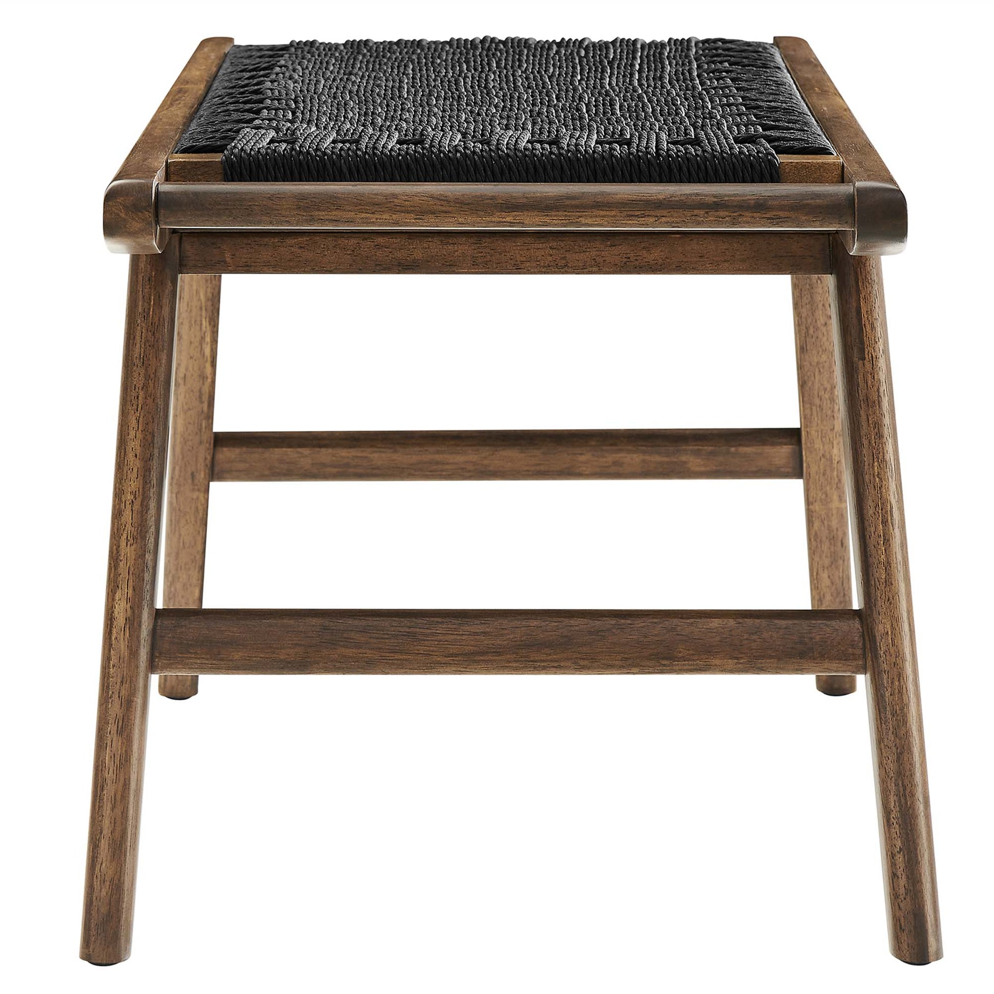 Saoirse 47" Woven Rope Wood Bench