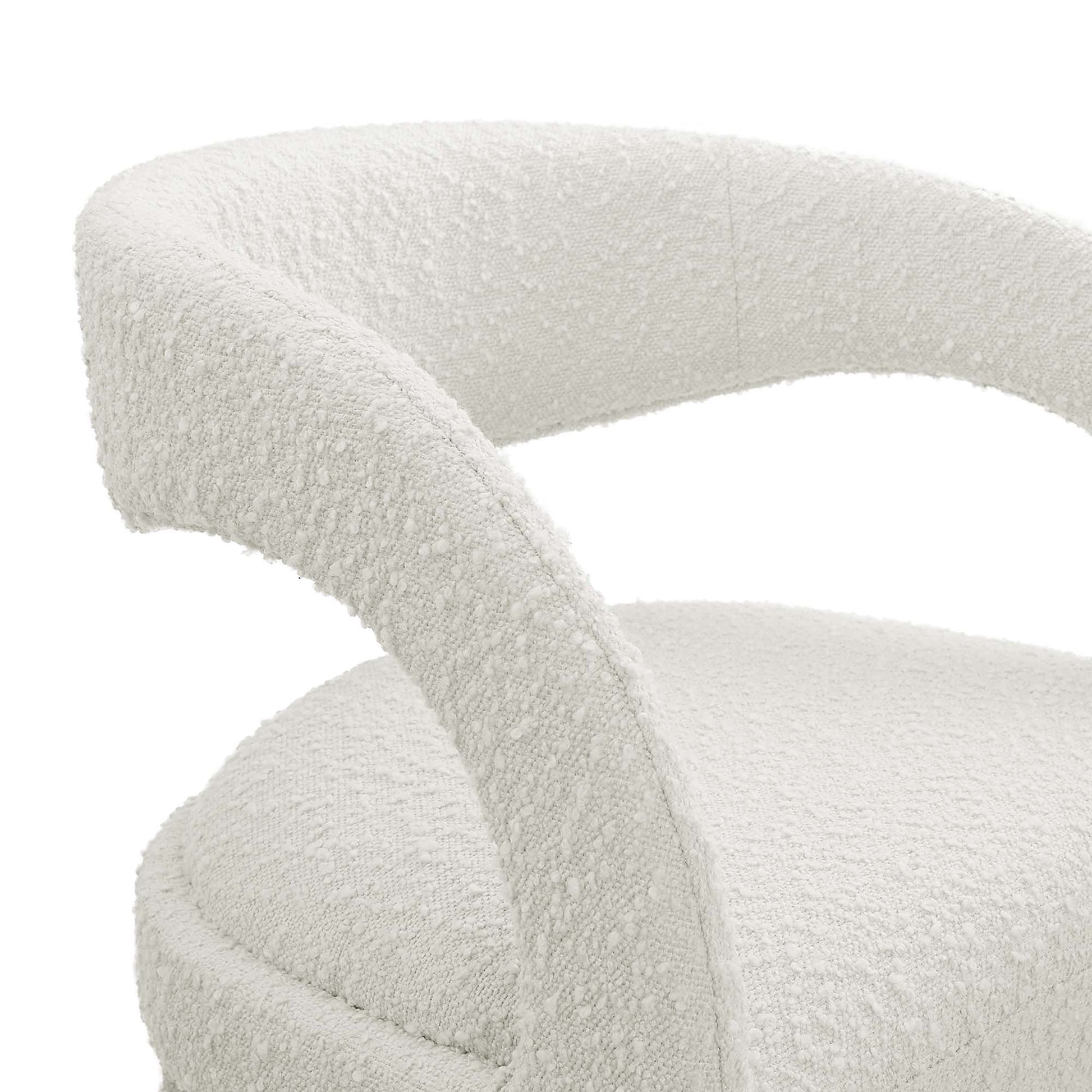 Pinnacle Boucle Upholstered Bar Stool Set of 2