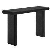 Relic Concrete Textured Console Table - Black