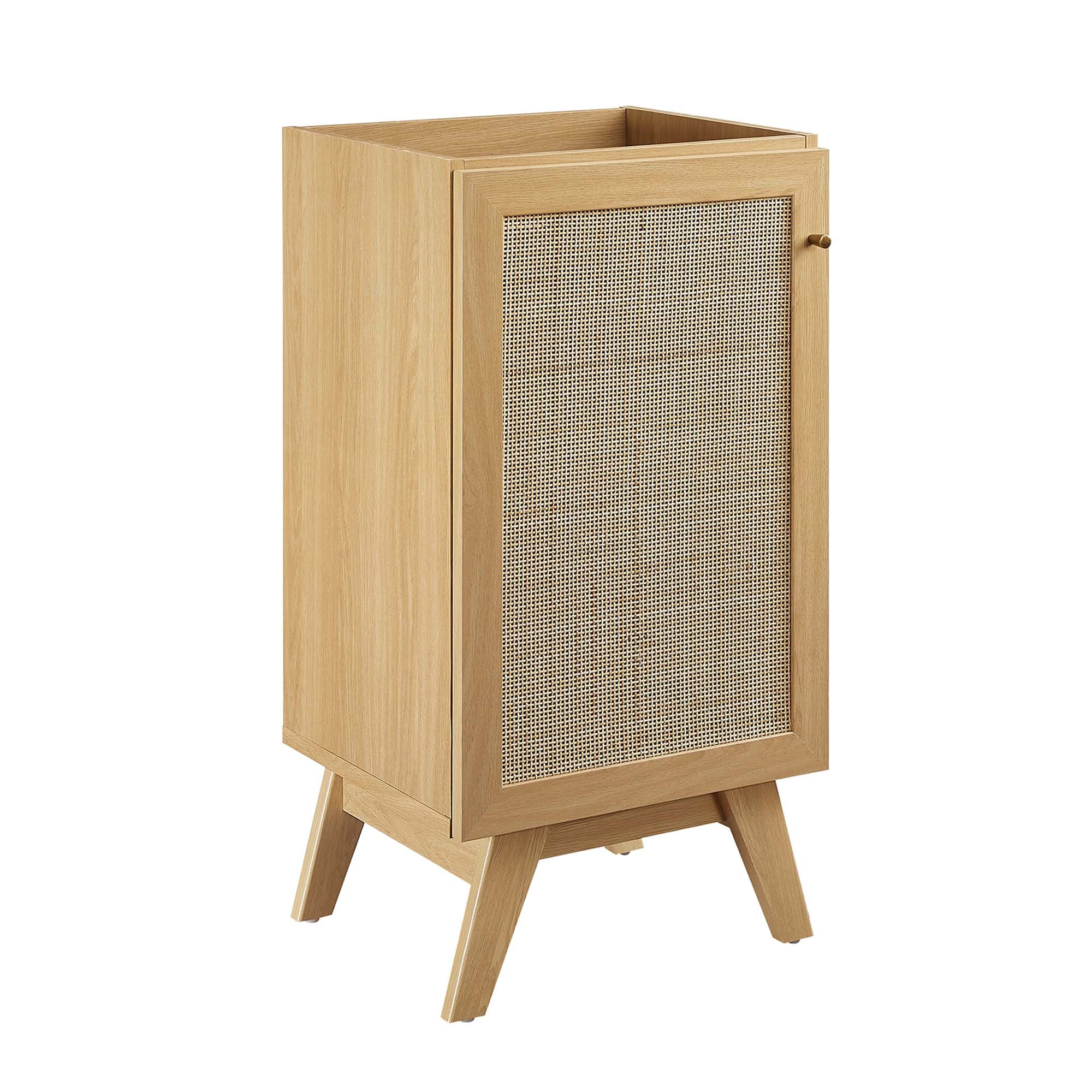 Soma 18" Bathroom Vanity Cabinet (Sink Basin Not Included) - Oak