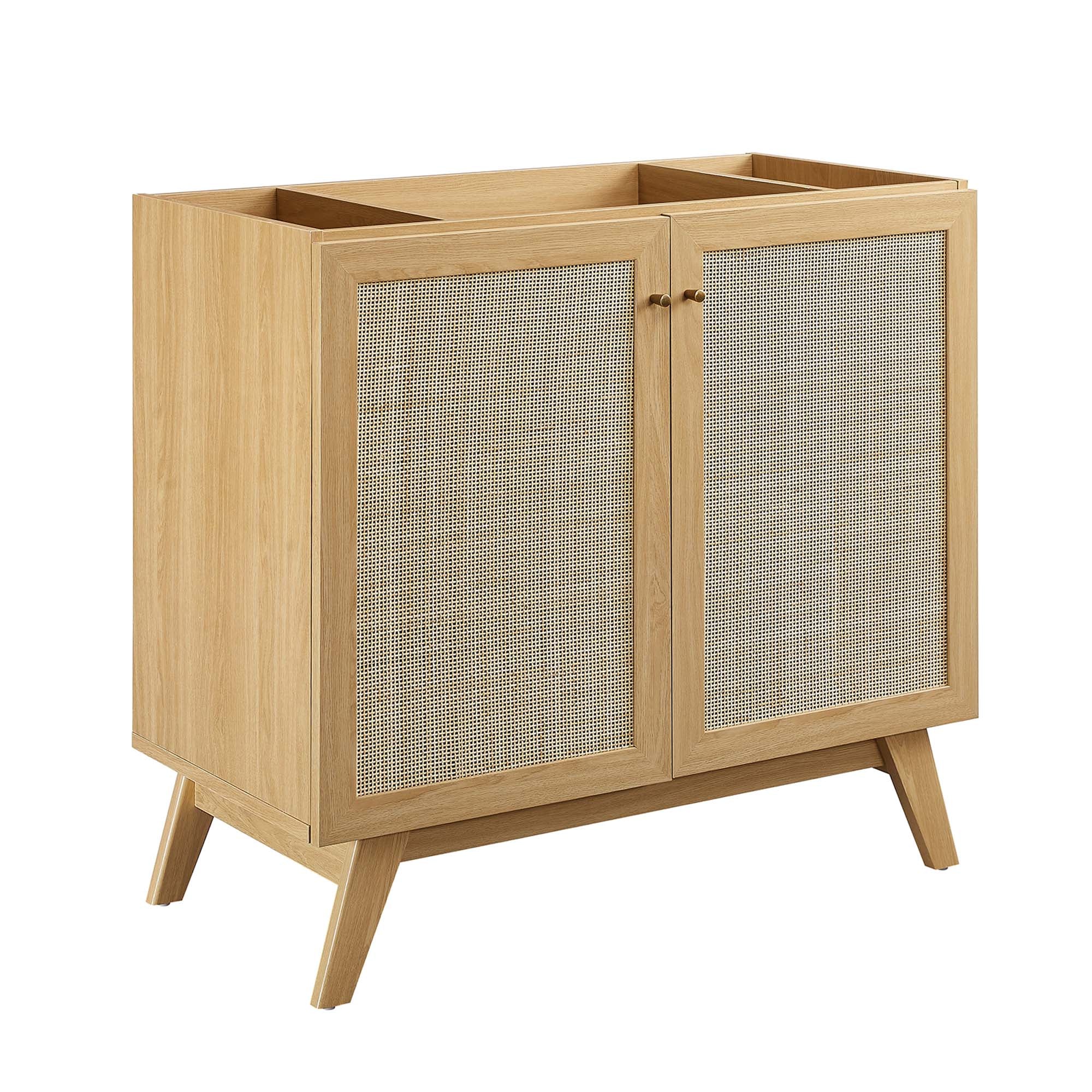 Soma 36" Bathroom Vanity Cabinet (Sink Basin Not Included) - Oak