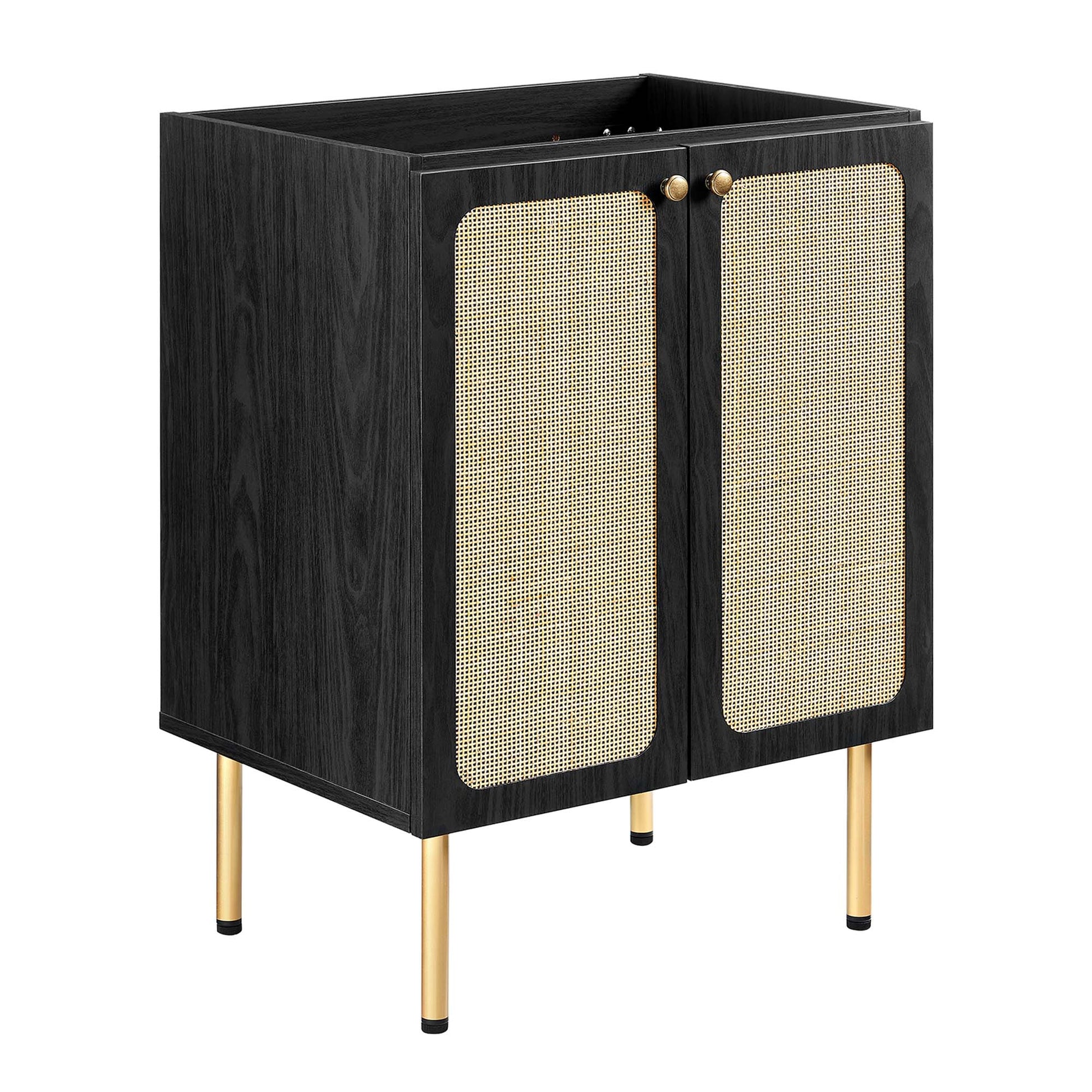 Chaucer Bathroom Cabinet Basin Not Included - Black