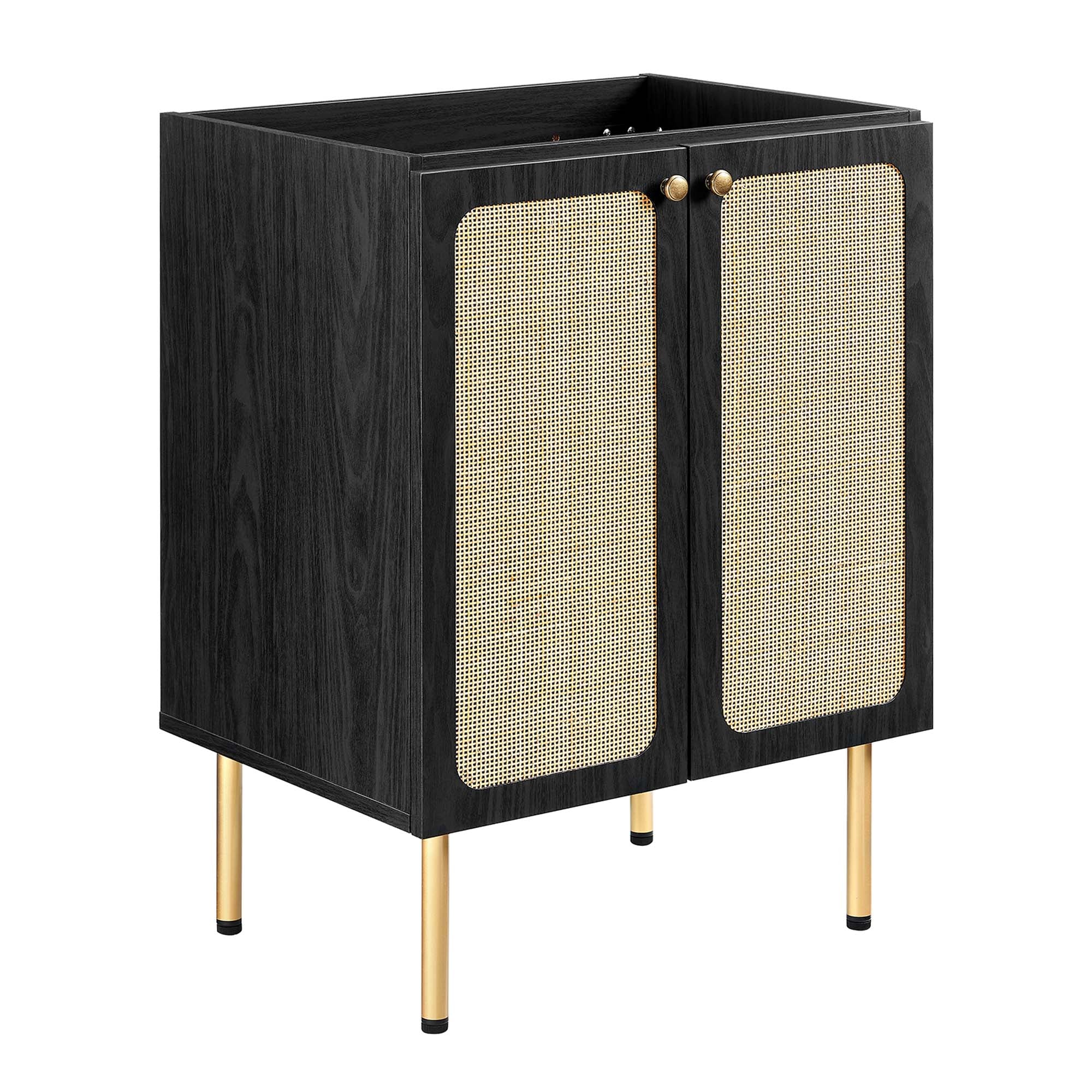 Chaucer Bathroom Cabinet Basin Not Included - Black