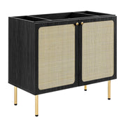 Chaucer 36" Bathroom Vanity Cabinet (Sink Basin Not Included) - Black
