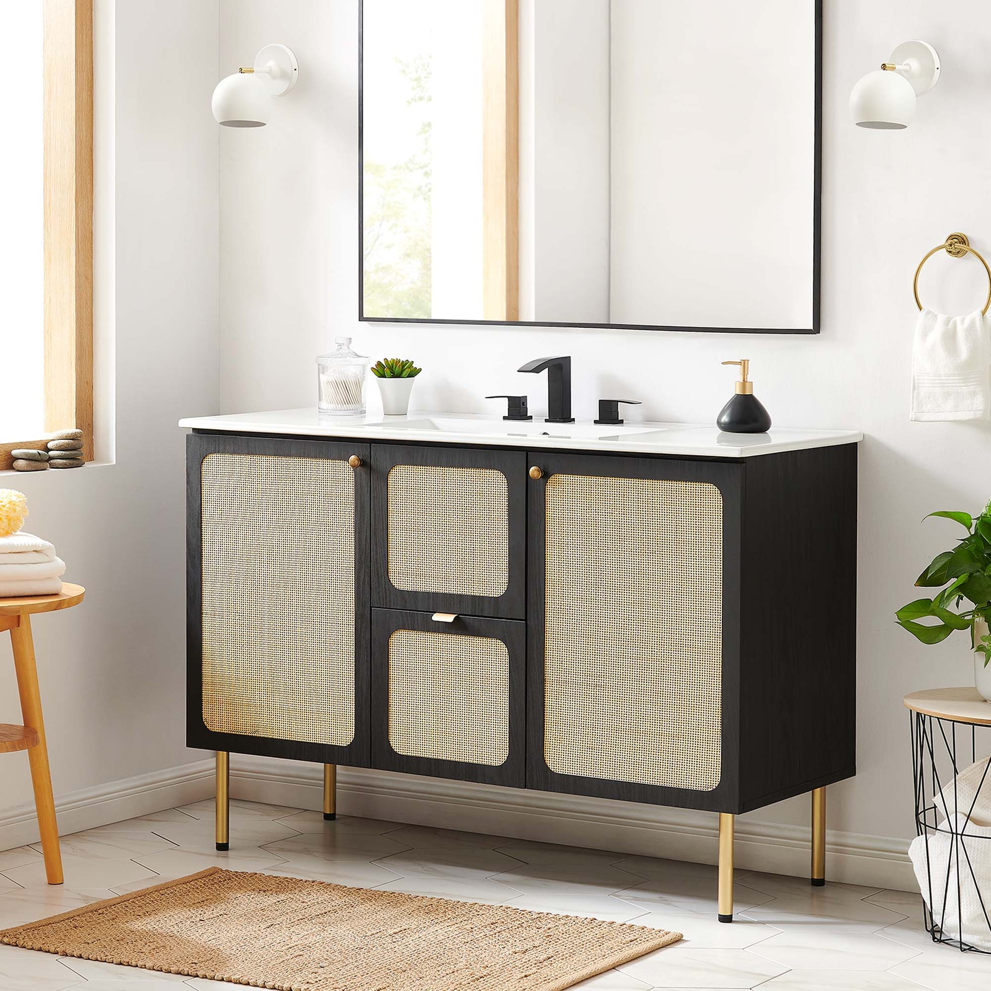 Chaucer 48" Bathroom Vanity Cabinet (Sink Basin Not Included)