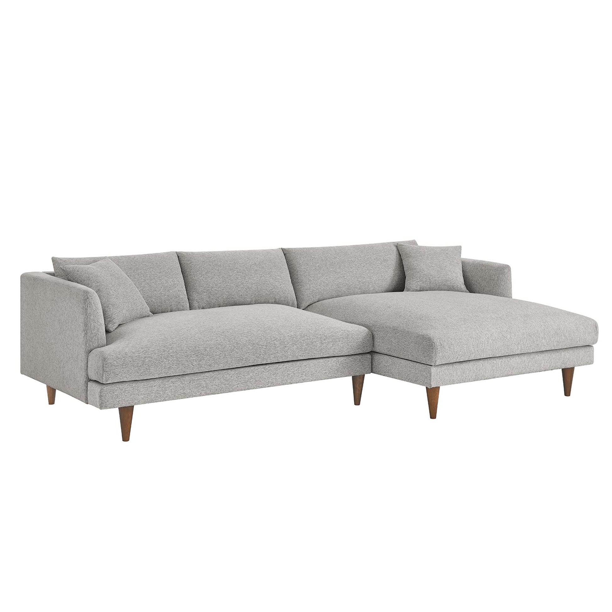 Zoya Right-Facing Down Filled Overstuffed Right Sectional Sofa