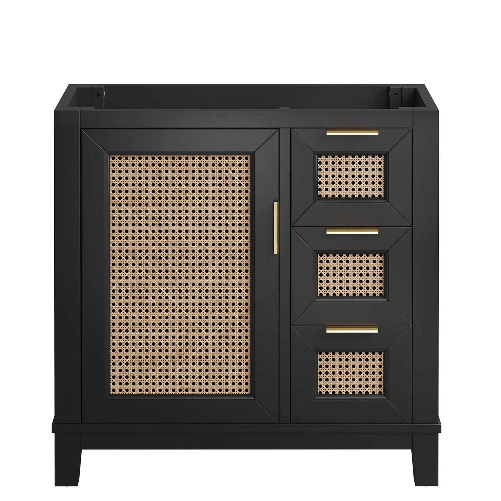 Dixie 36" Solid Wood Bathroom Vanity Cabinet (Sink Basin Not Included)