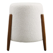 Riven Upholstered Boucle Fabric Ottoman - Cloud