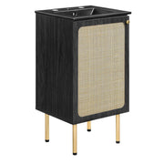 Chaucer Bathroom Vanity with Black Basin Included - Black Black