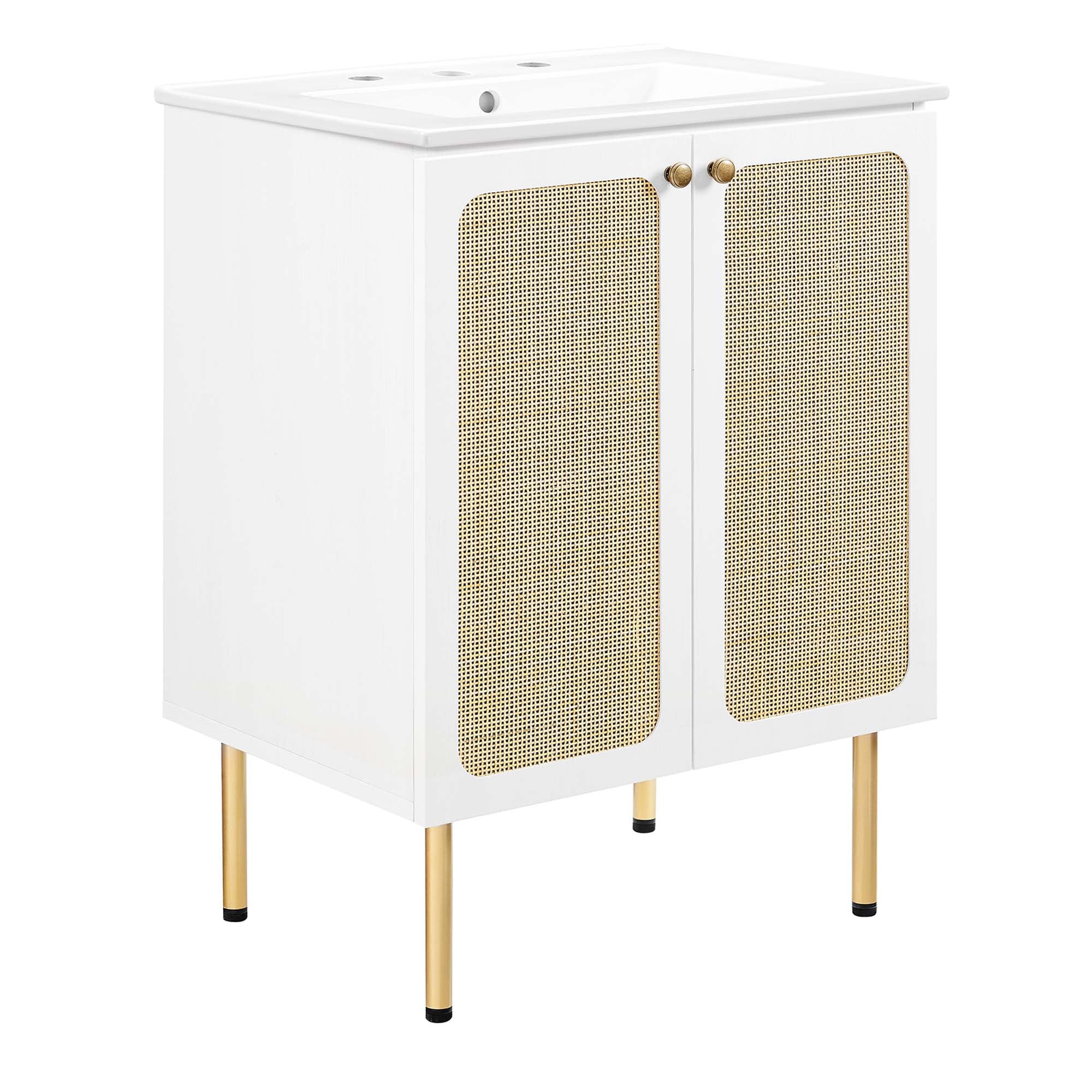 Chaucer Bathroom Vanity with White Basin Included