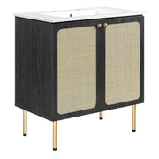 Chaucer 30" Bathroom Vanity - Black White