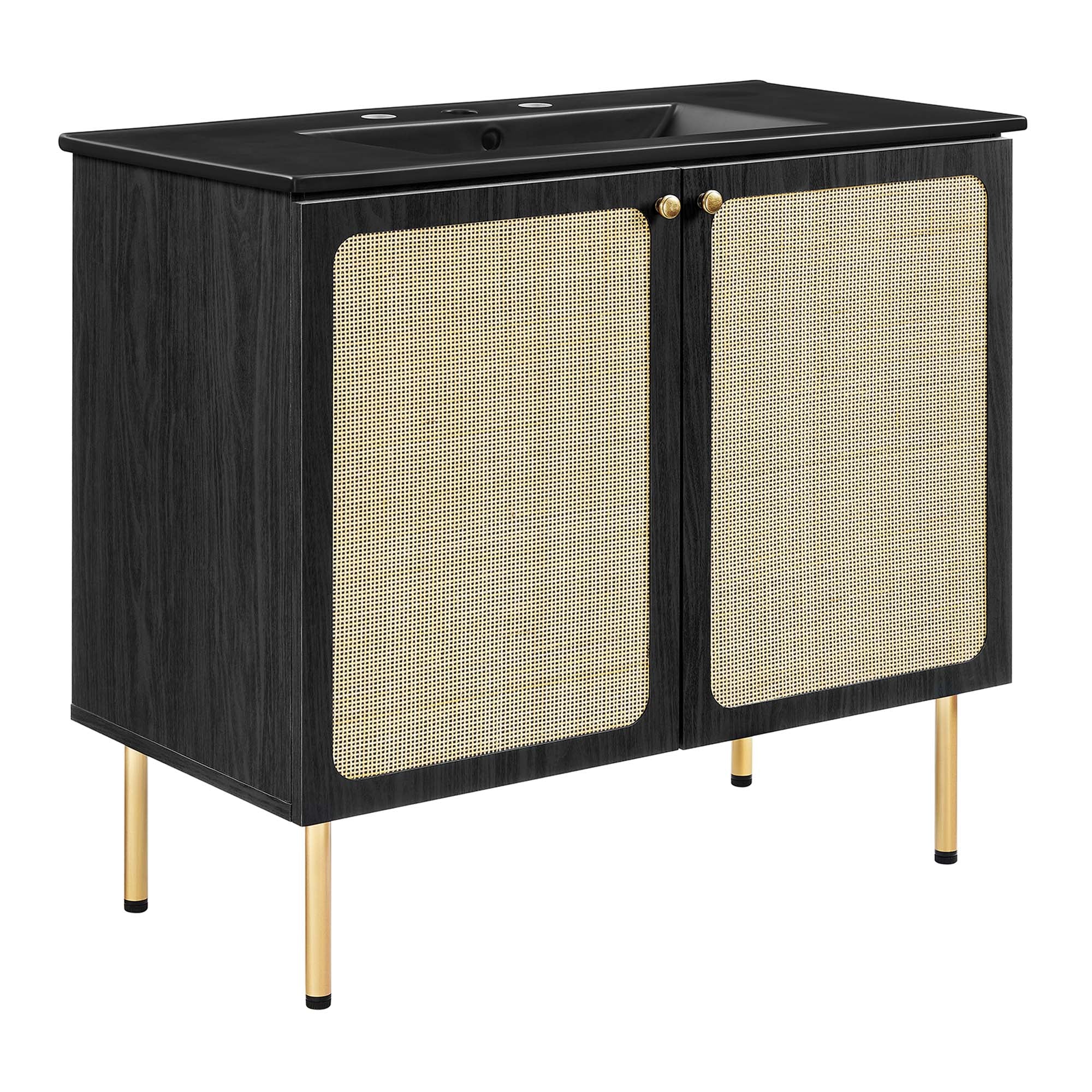 Chaucer 36" Bathroom Vanity - Black Black
