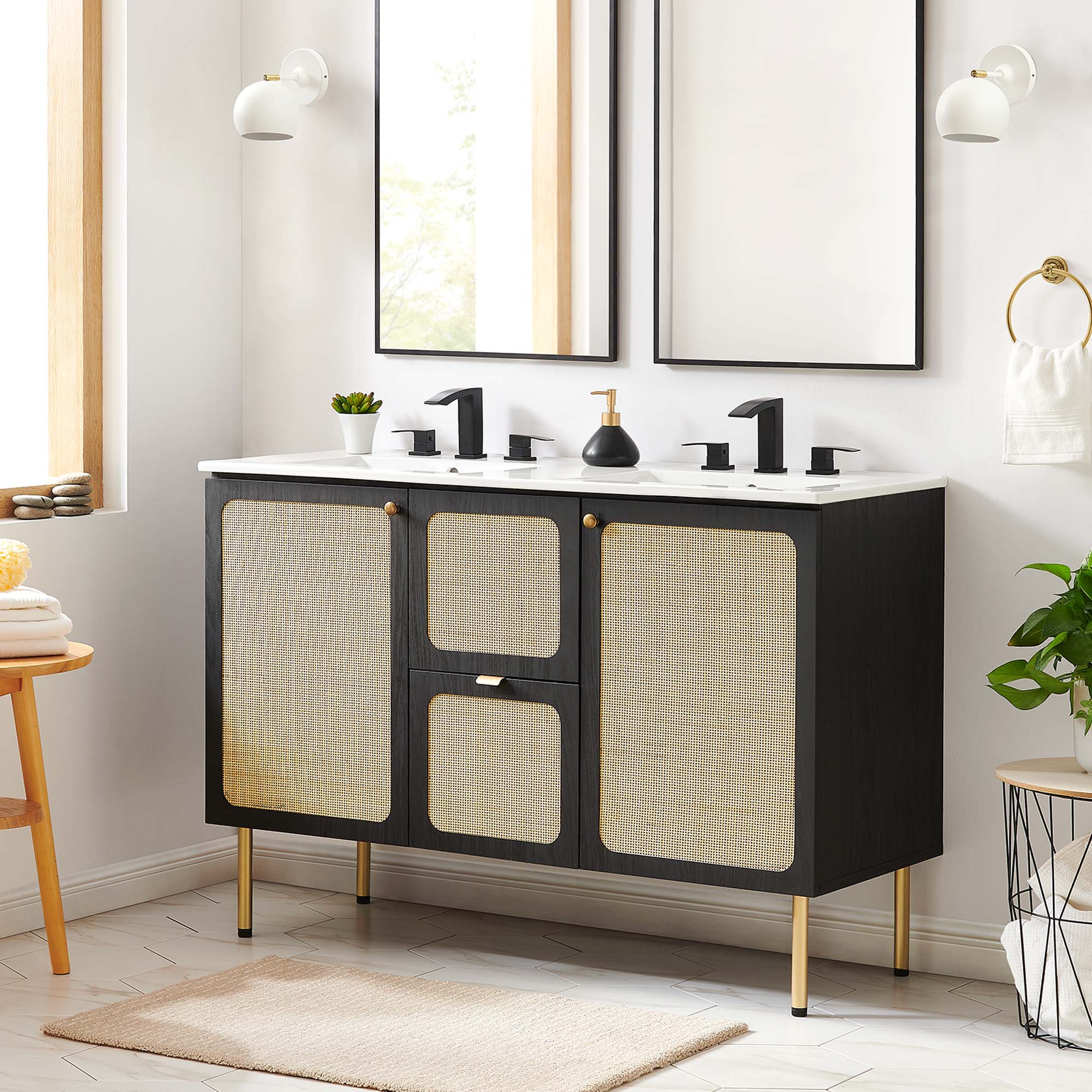 Chaucer 48" Double Sink Bathroom Vanity