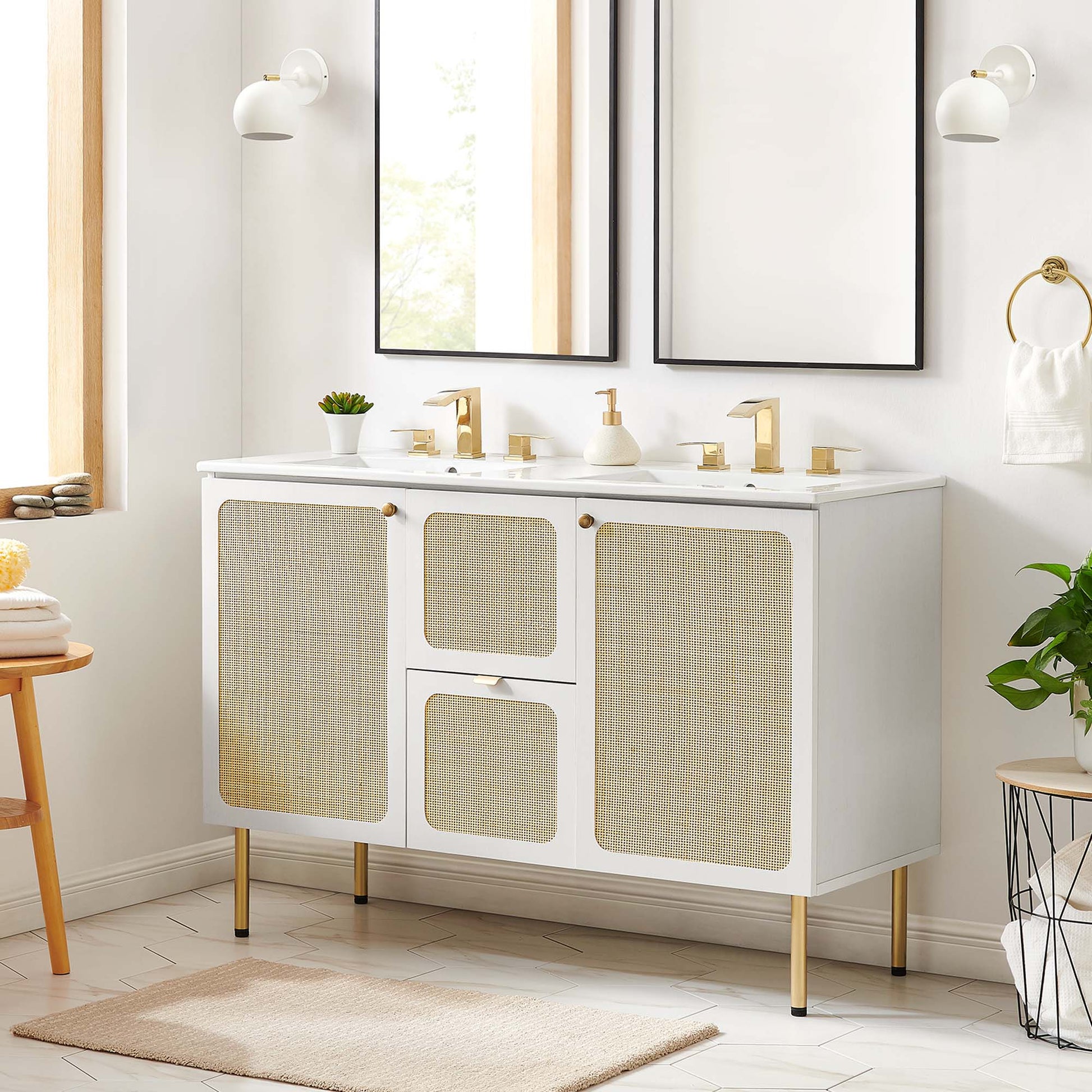Chaucer 48" Double Sink Bathroom Vanity