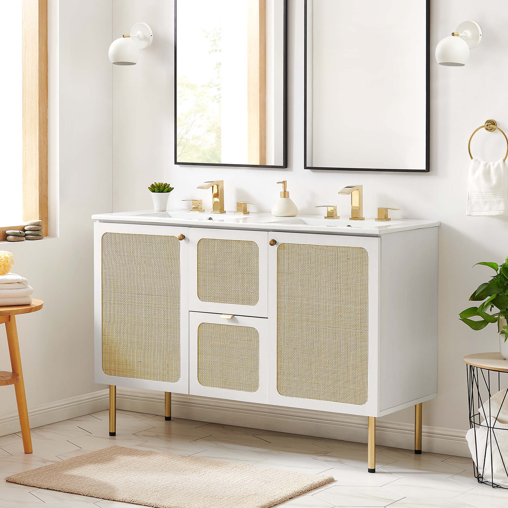 Chaucer 48" Double Sink Bathroom Vanity