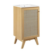 Soma Bathroom Vanity with White Basin Included - Oak White