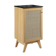Soma Bathroom Vanity with Black Basin Included - Oak Black
