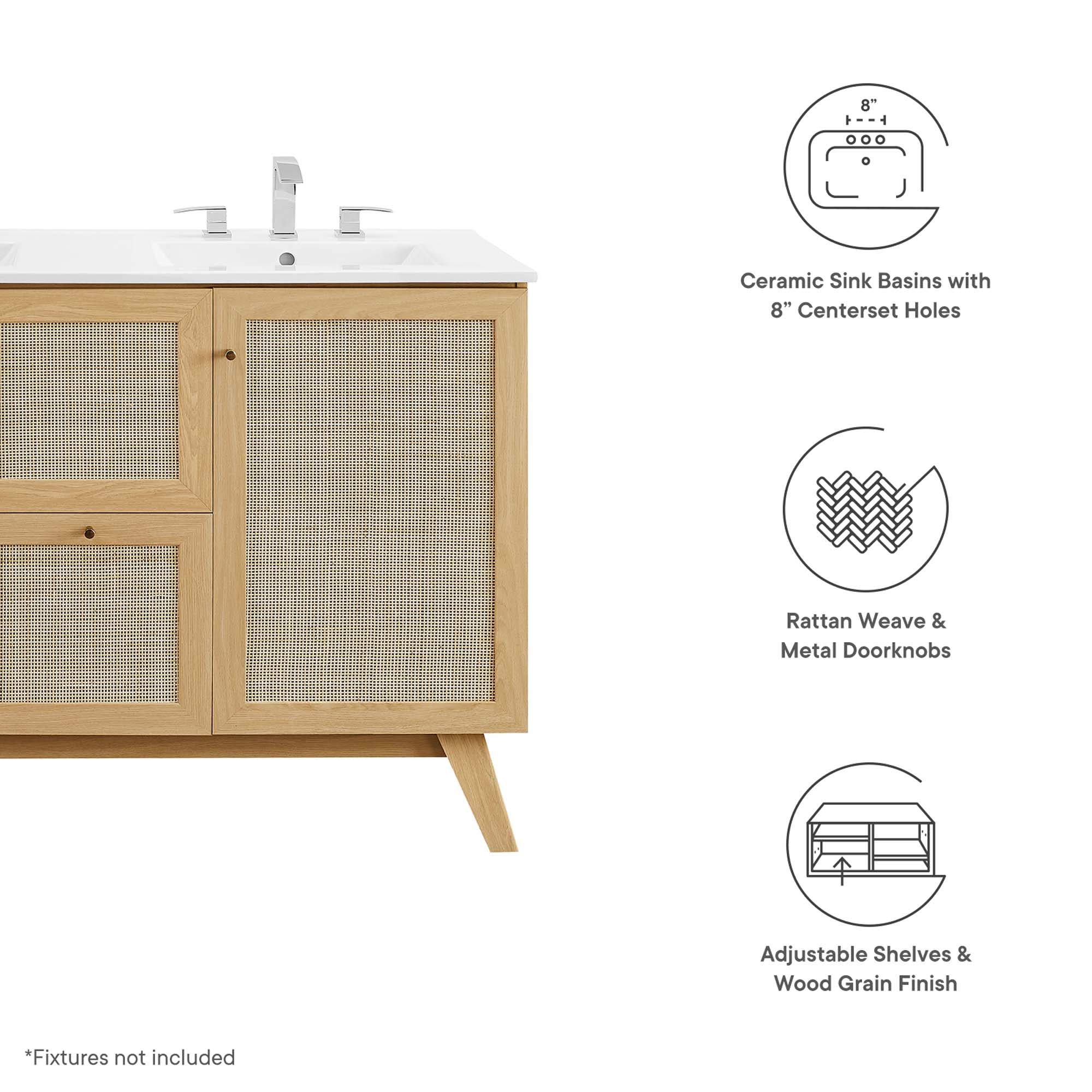 Soma 48" Double Sink Bathroom Vanity