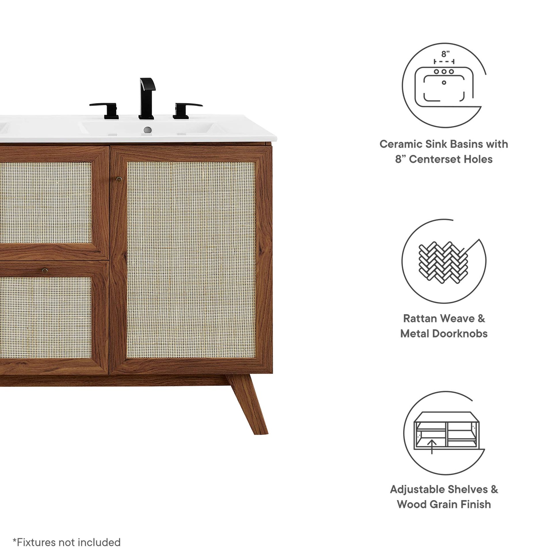 Soma 48" Double Sink Bathroom Vanity