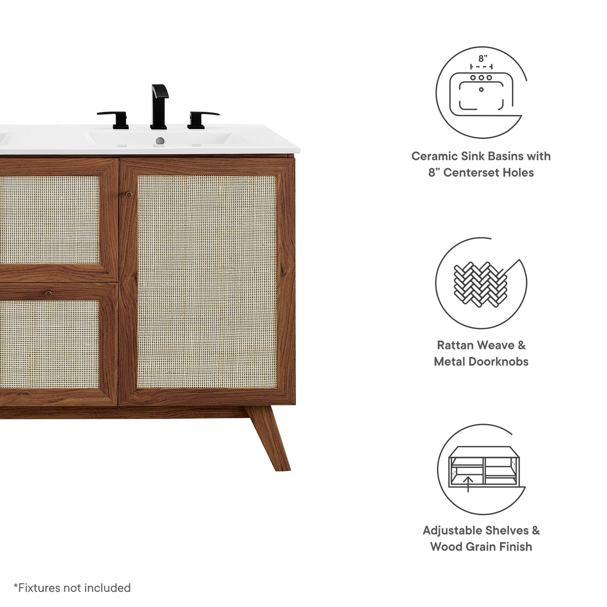 Soma 48" Double Sink Bathroom Vanity