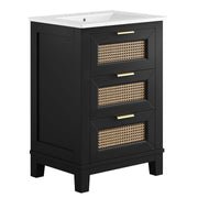 Dixie Bathroom Vanity Basin Included - Black White