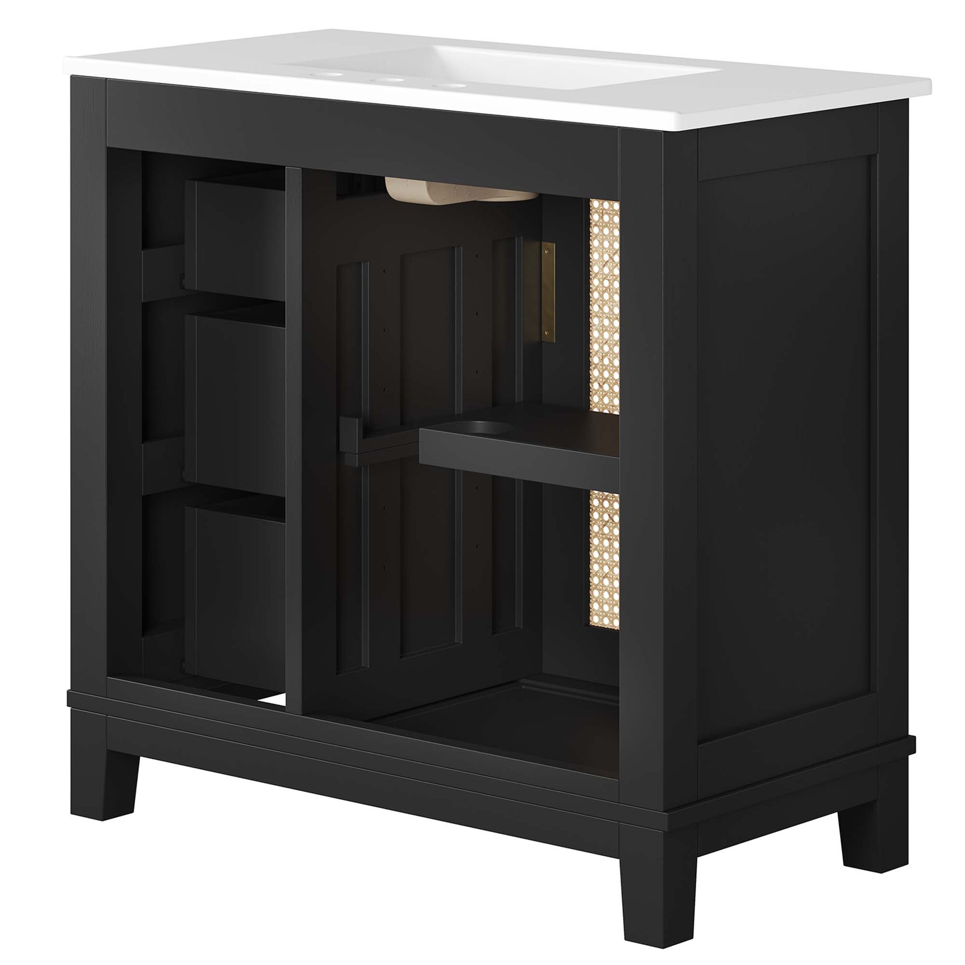 Dixie 36" Solid Wood Bathroom Vanity Cabinet