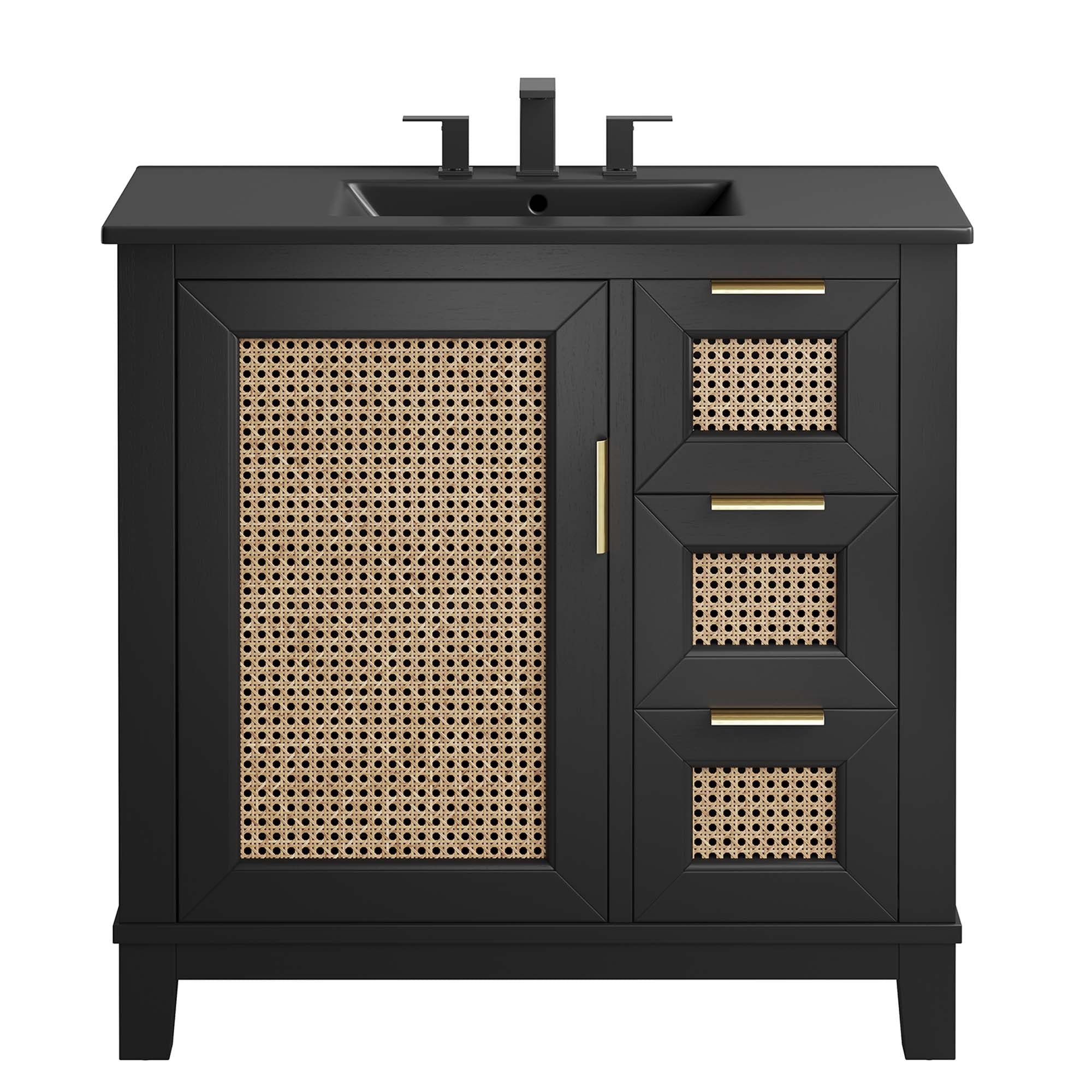 Dixie 36" Solid Wood Bathroom Vanity Cabinet