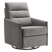 Etta Upholstered Fabric Lounge Chair - Light Gray
