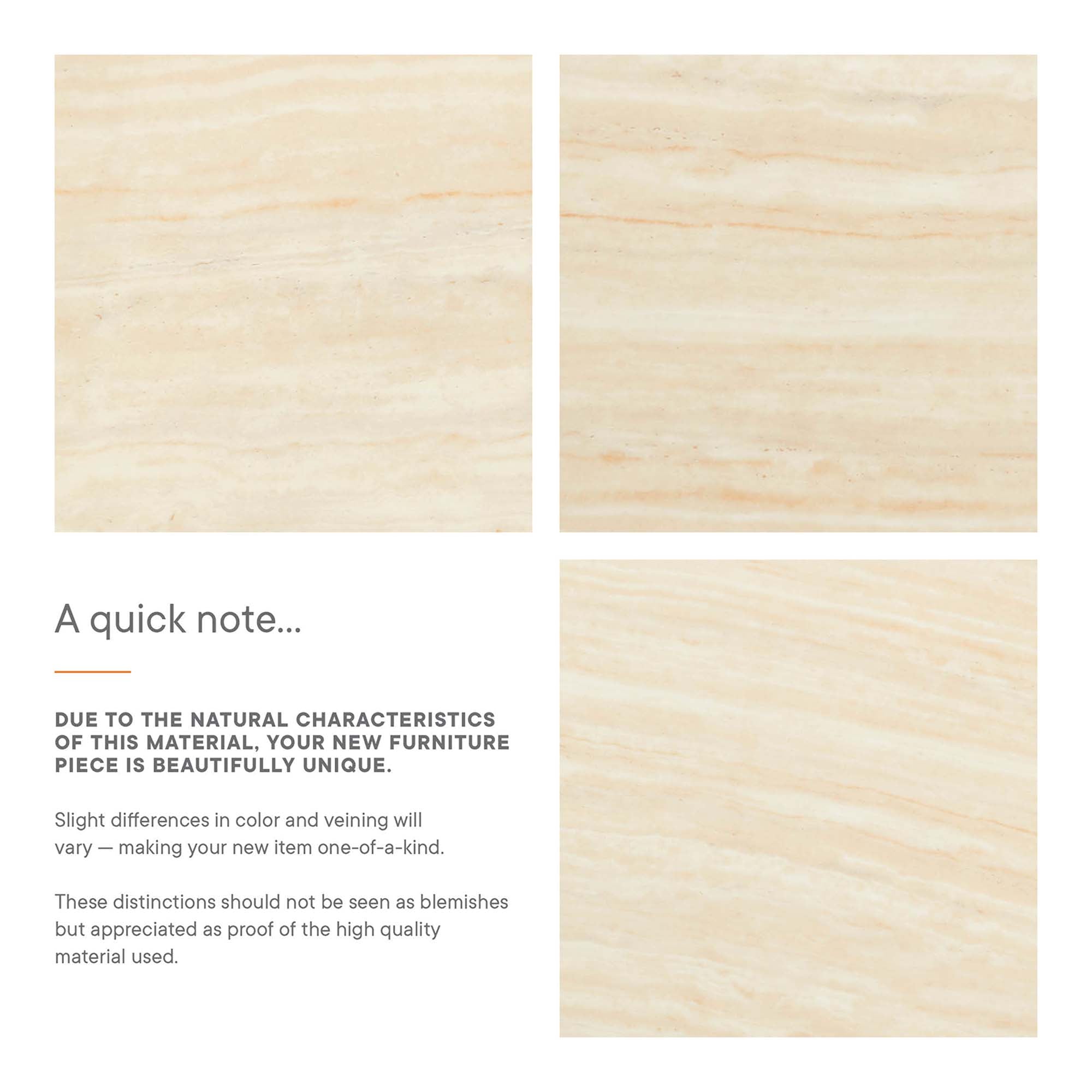 Lippa 36" Round Faux Travertine Dining Table