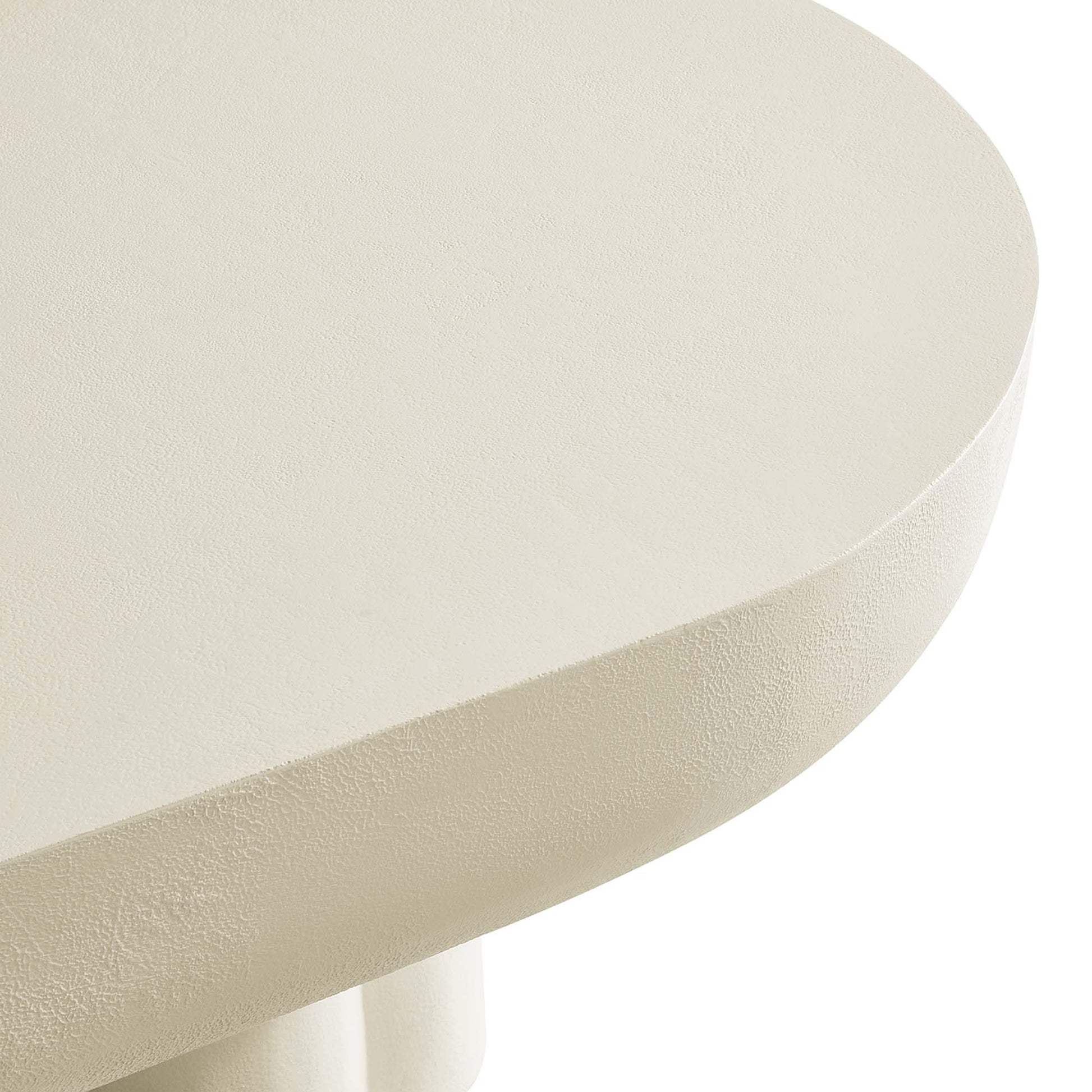 Caspian Oval Concrete Coffee Table