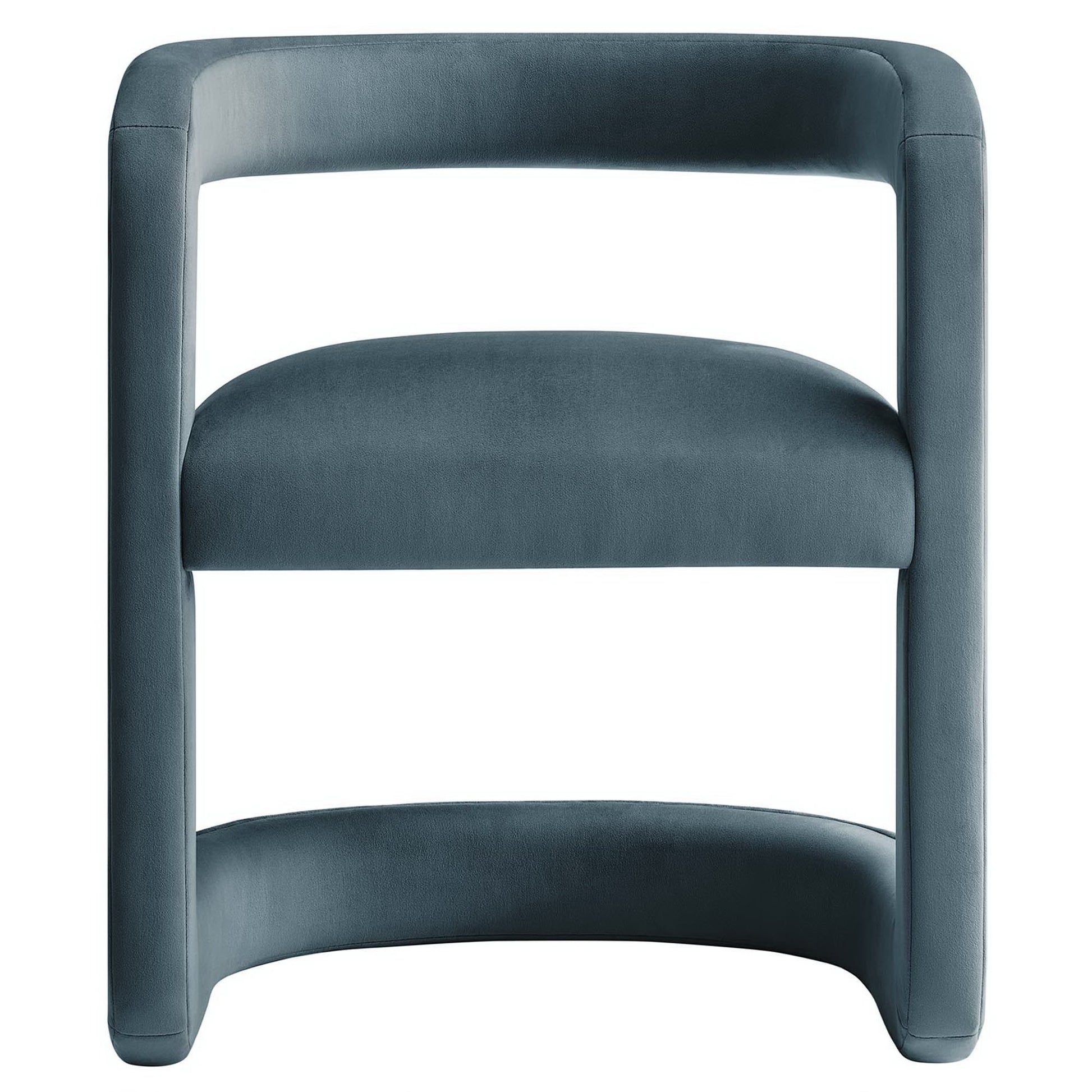 Winslow  Barrel Performance Velvet Dining Chair