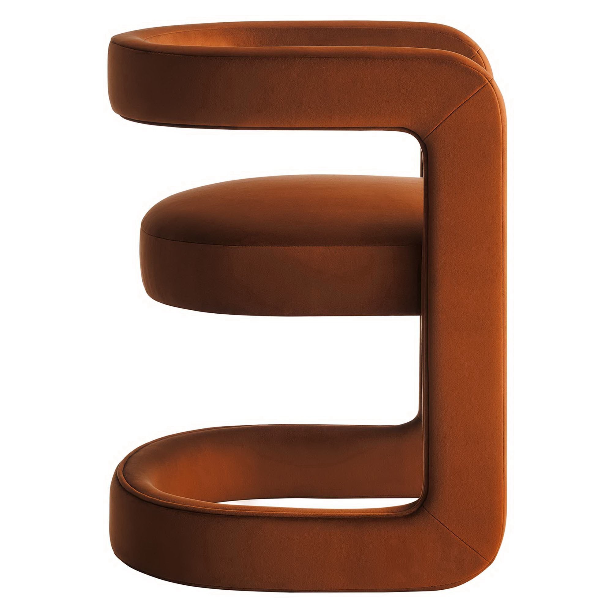 Winslow  Barrel Performance Velvet Dining Chair