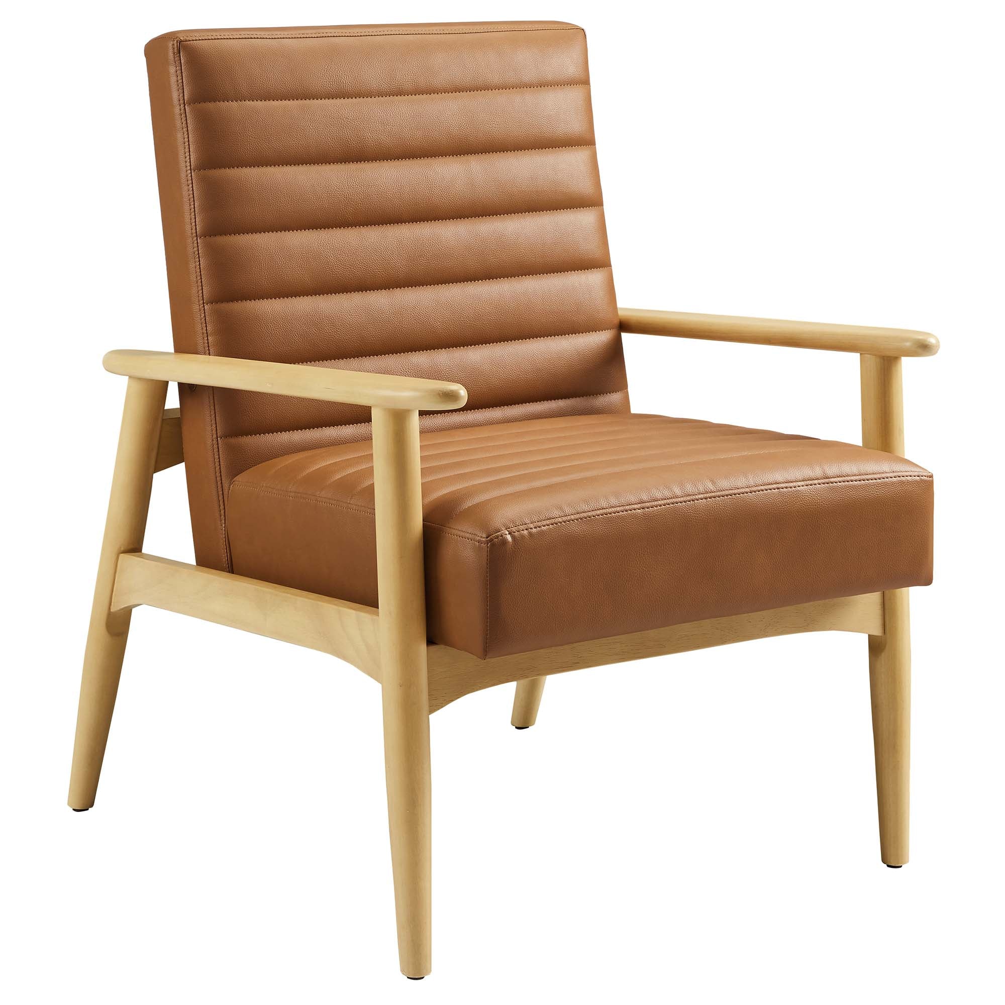 Jensen   Vegan Leather Accent Chair