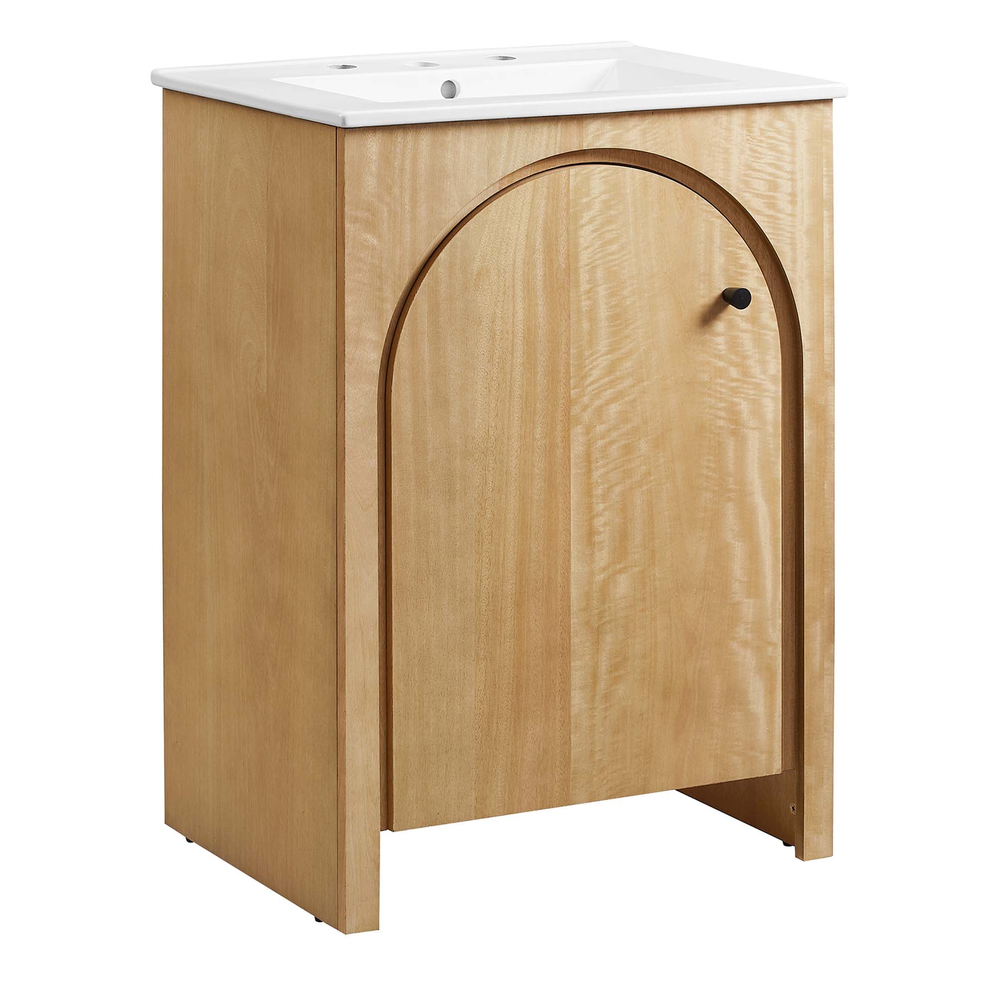 Appia Bathroom Vanity Basin Included - Oak White