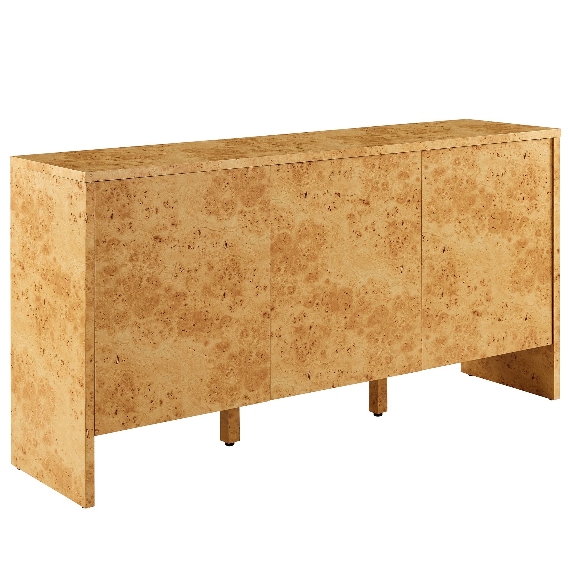Hudson  60" Burl Wood  Sideboard - Natural